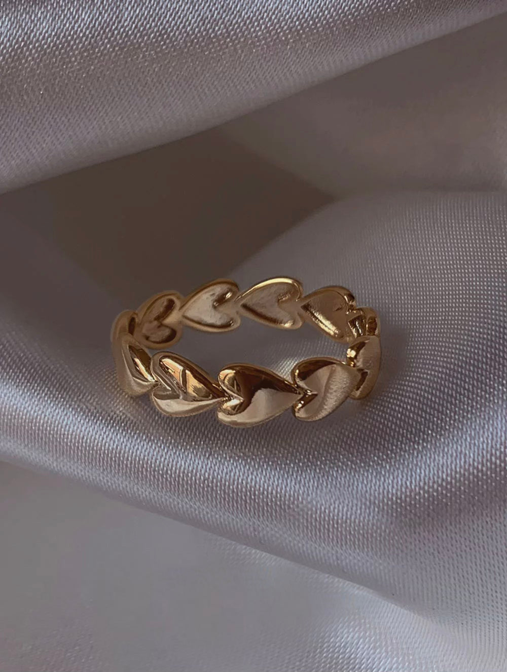 Golden Hearts Ring