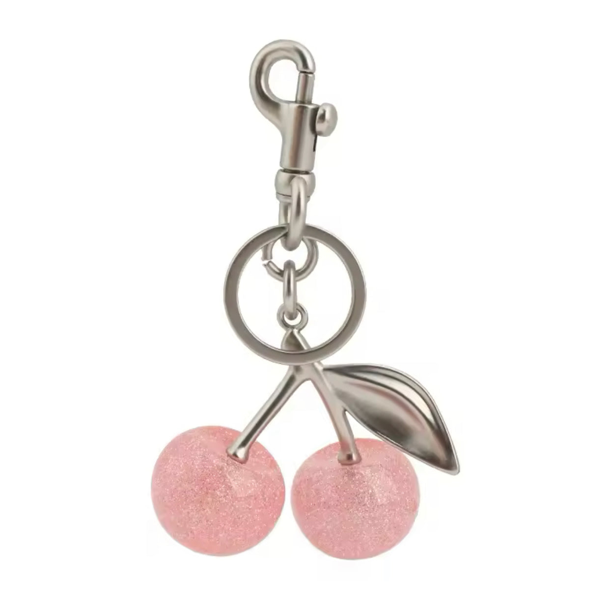 Pink Cherry Bag Charm